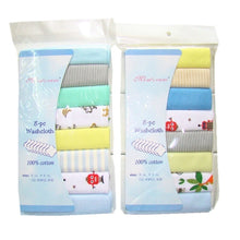 Load image into Gallery viewer, 8 pack 100% Cotton Newborn Baby Saliva, Nursing or Washcloth Towels